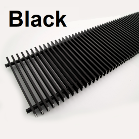 Решётка внутрипольного конвектора Itermic алюминиевая SGA 700.250.24 шаг 13, цвет Black