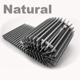 Решётка внутрипольного конвектора Itermic алюминиевая SGL 3900.160.18 шаг 13, цвет Natural