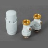Комплект для нижнего подключения Delta прямой 3/4 x 3/4 с термоголовкой M30x1,5, белый (400501116)