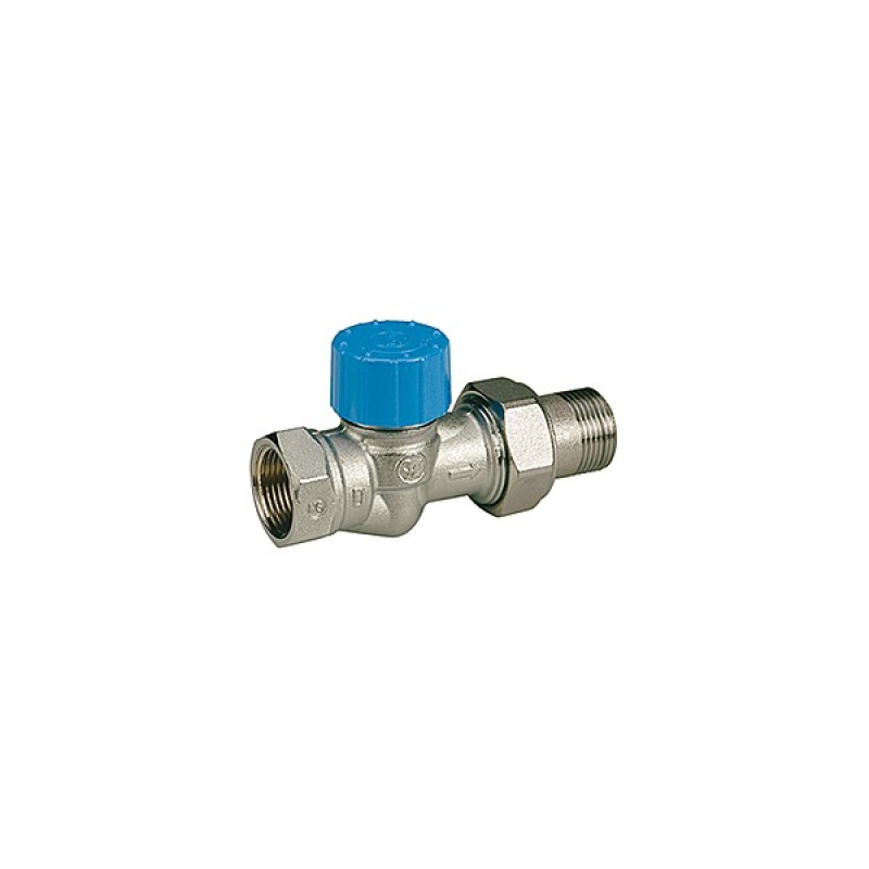 Вентиль термостатический Giacomini R402HX003, прямой 1/2 х 1/2, никель (М30 x 1,5 мм)