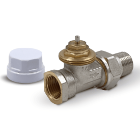 Вентиль прямой РС термостатический 1/2, никелированный