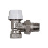 Вентиль угловой РС термостатический 1/2, никелированный