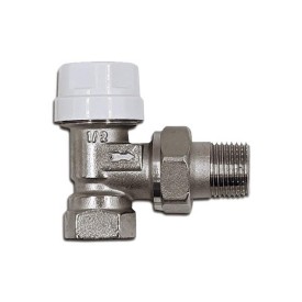 Вентиль угловой РС термостатический 1/2, никелированный