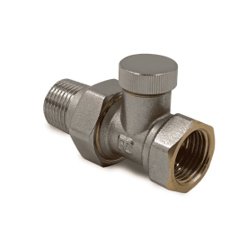 Запорный клапан РС прямой 1/2, никелированный