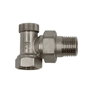 Запорный клапан РС угловой 1/2, никелированный