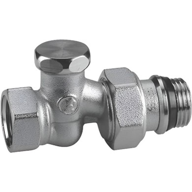 Клапан отсечной Giacomini R17TGХ033 (R17Х033), прямой 1/2 х 1/2, никель