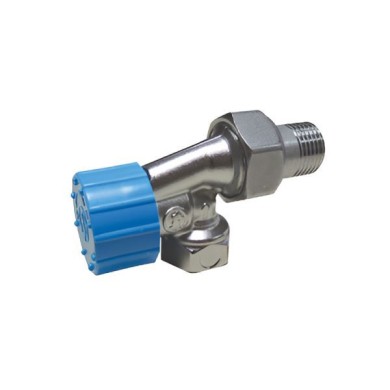 Клапан термостатический Giacomini R415НХ003, угловой осевой 1/2 х 1/2, никель (М30 x 1,5 мм)