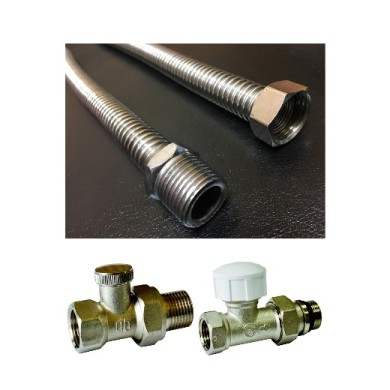 Комплект подключения внутрипольного конвектора №3 (прямой) Vitron