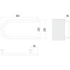 Полотенцесушитель электрический Terminus 25 П-обр 500х200 (Эконом)