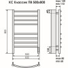 Полотенцесушитель электрический Terminus Классик П6 450х600 КС 9005 матовый (Эконом)
