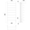 Полотенцесушитель электрический Terminus Полка П8 400х850 (Стандарт)