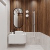 Полотенцесушитель электрический Terminus Стойка DUO круг 1600 хром (Люкс)