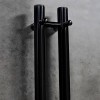 Полотенцесушитель электрический Terminus Стойка DUO круг 1600 чёрный (Люкс)