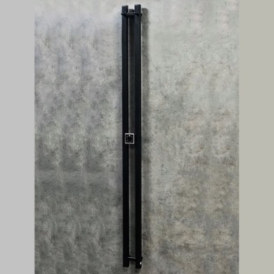 Полотенцесушитель электрический Terminus Стойка DUO проф 1600 чёрный