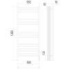 Полотенцесушитель электрический Terminus Аврора П15 500х1300