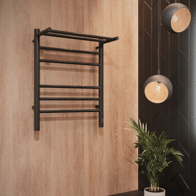 Полотенцесушитель электрический Terminus Аврора с/п П6 450х600 КС 9005 матовый