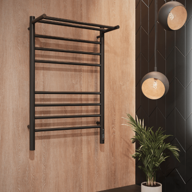 Полотенцесушитель электрический Terminus Аврора с/п П8 500х800 КС 9005 матовый