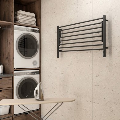 Полотенцесушитель электрический Terminus Горизонт П8 1000х600 КС чёрный муар