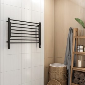 Полотенцесушитель электрический Terminus Горизонт П8 800х600 КС чёрный муар