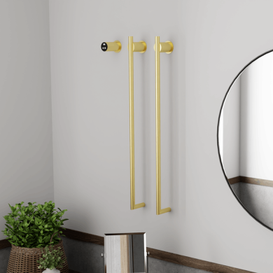 Полотенцесушитель электрический Terminus Рондо П2 350х760 Брашированное золото