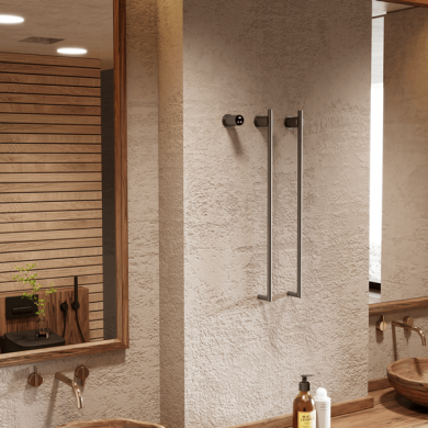 Полотенцесушитель электрический Terminus Рондо П2 350х760 Оружейная сталь