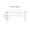 Полотенцесушитель электрический Terminus Рондо П2 350х760