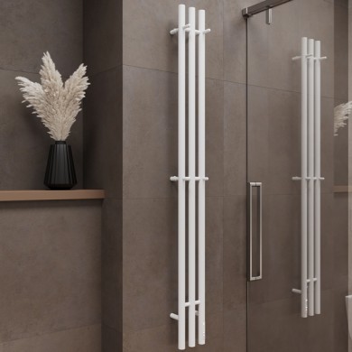 Полотенцесушитель электрический Terminus Стойка TRES круг 1600 белый