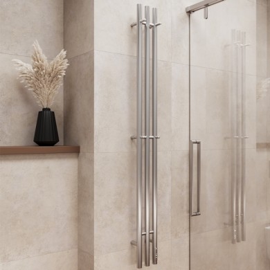 Полотенцесушитель электрический Terminus Стойка TRES круг 1600 хром