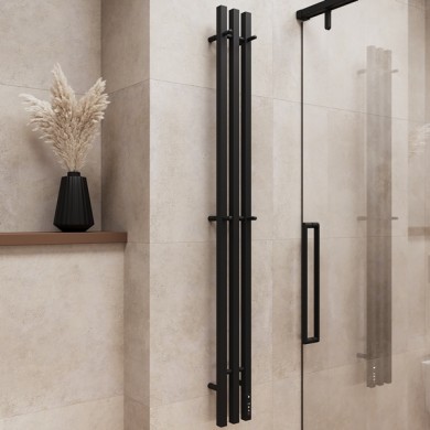 Полотенцесушитель электрический Terminus Стойка TRES проф 1600 чёрный