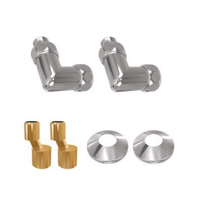 Комплект: уголок со сгоном 3/4х1/2 гайка-штуцер, эксцентрик, отражатель (по 2 шт.)