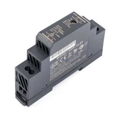 Сетевой преобразователь (блок питания) Mean Well HDR-15-24 (Heatmann)