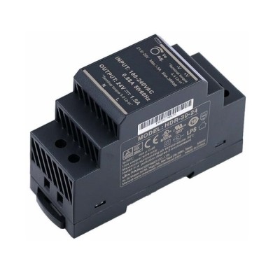 Сетевой преобразователь (блок питания) Mean Well HDR-30-24 (Heatmann)