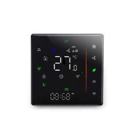 Термостат-контроллер MA-206-2FVW, WI-FI, Black, для вентиляторов 24В, (0..10В) (Savva)