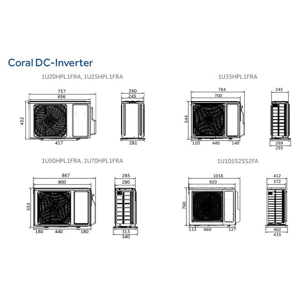 Сплит-система Haier, Coral DC-Inverter, AS50HPL2HRA / 1U50HPL1FRA
