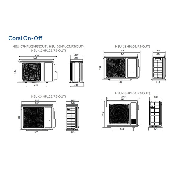 Сплит-система Haier, Coral On/off, HSU-33HPL03/R3 / HSU-33HPL03/R3