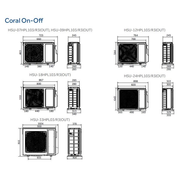 Сплит-система Haier, Coral On/off, HSU-24HPL303/R3 / HSU-24HPL103/R3