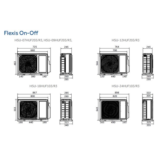 Сплит-система Haier, Flexis On/Off, HSU-18HFF103/R3-W / HSU-18HUF103/R3