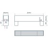 Напольный конвектор Savva Step 225х500х2400 боковое подключение, RAL 9003 (50х200)