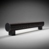 Напольный конвектор Savva Timber KN Boost ШхВхД - 170х280х1700 (100х100), черный, 5298 Вт
