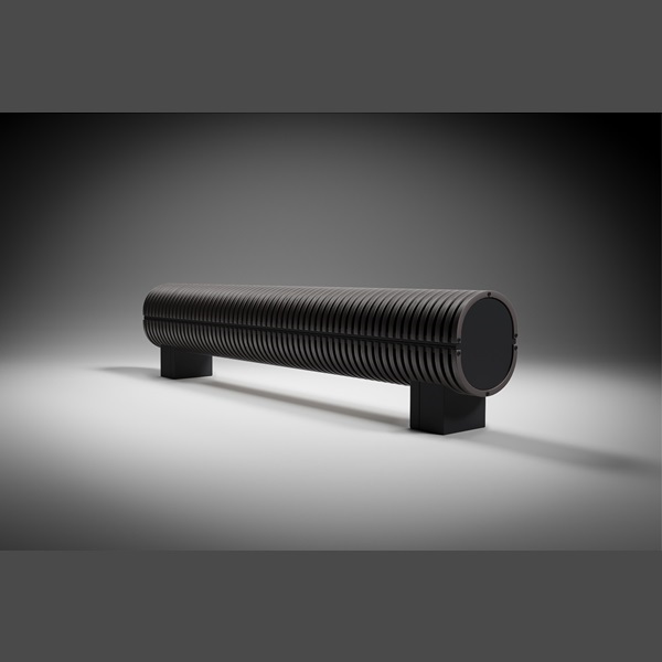Напольный конвектор Savva Timber KN Boost ШхВхД - 170х280х1500 (100х100), черный, 4532 Вт