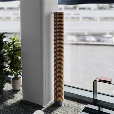Напольный водяной конвектор-колонна Savva Timber V высотой 1000 мм