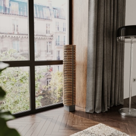 Напольный водяной конвектор-колонна Savva Timber V высотой 800 мм