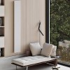 Дизайн конвектор SAVVA Chinook Glass мат 400х1800 вертикальный, водяной, настенный, 4258 Вт