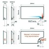 Горизонтальный дизайн радиатор SAVVA DRH 1600х55х600 Glass Matt (т/о 1)