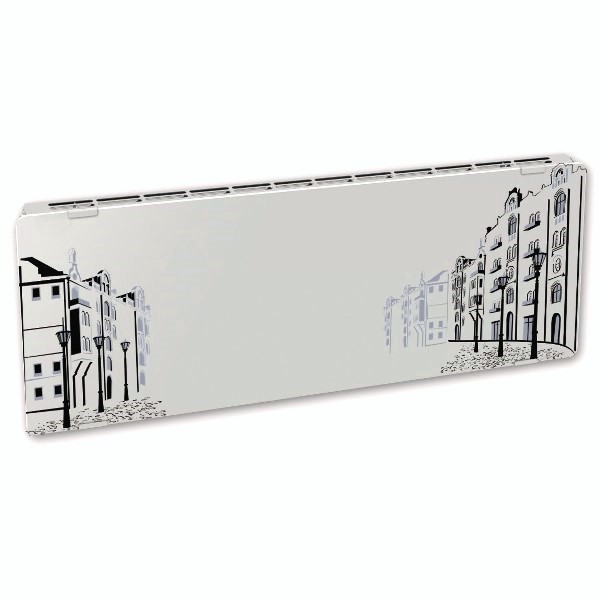 Дизайн конвектор SAVVA DRH Electro Glass мат 600х60х500 горизонтальный, настенный, 680 Вт