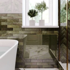 Дизайн конвектор SAVVA DRH Electro Glass 600х60х225 горизонтальный, настенный, 680 Вт
