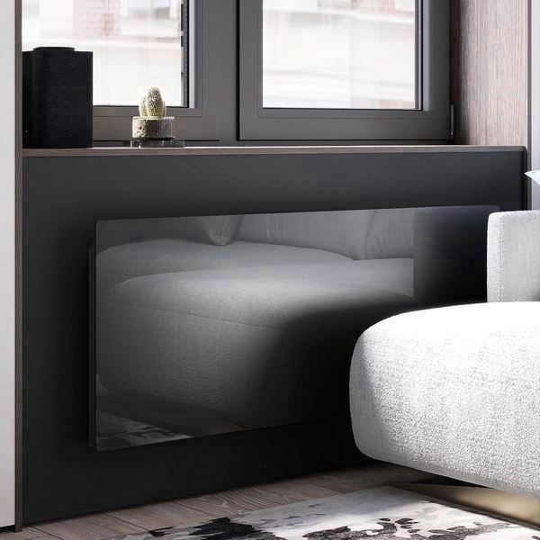 Дизайн конвектор SAVVA DRH Electro Glass 1600х60х350 горизонтальный, настенный, 1240 Вт