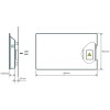 Дизайн конвектор SAVVA DRH Electro Сталь (по RAL) 2000х60х600 горизонтальный, настенный, 3200 Вт