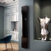 Дизайн конвектор SAVVA Chinook X2 Glass 400х1900 вертикальный, водяной, настенный