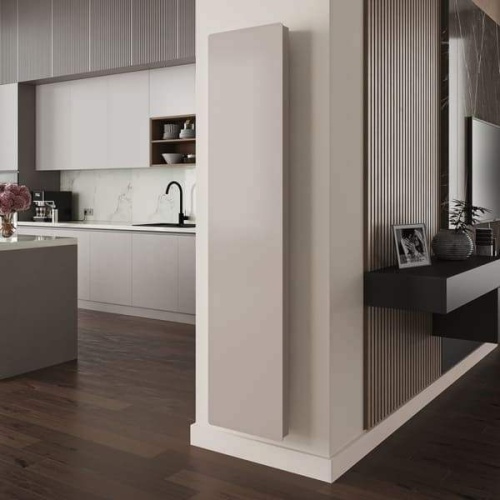 Дизайн конвектор SAVVA Chinook X2 Glass Matt 400х2400 вертикальный, водяной, настенный